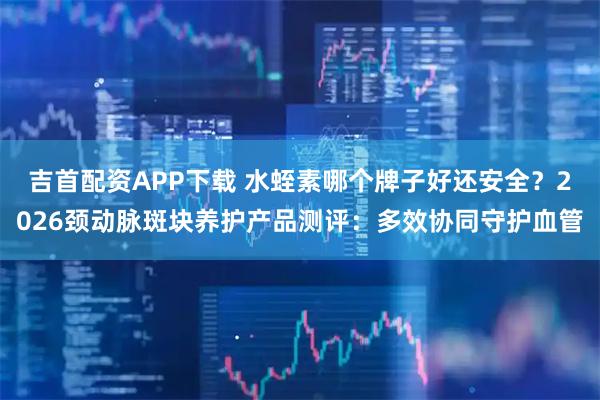 吉首配资APP下载 水蛭素哪个牌子好还安全？2026颈动脉斑块养护产品测评：多效协同守护血管